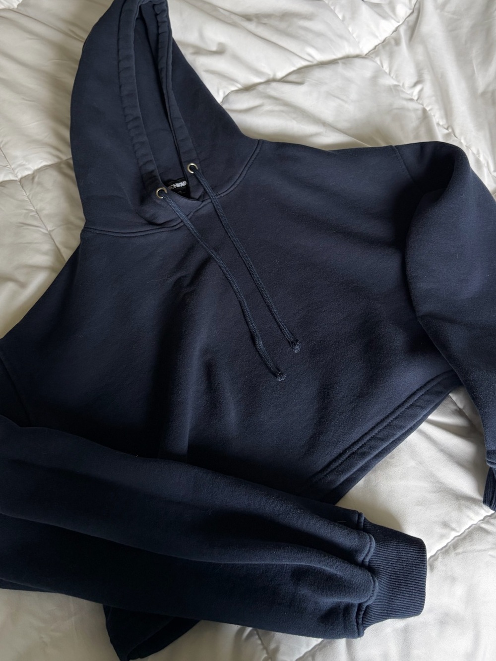Fashion Nova Dark Navy Hooded Pullover